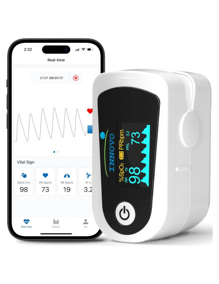 Oxímetro de Pulso Innovo iP900BP-B Bluetooth SpO2