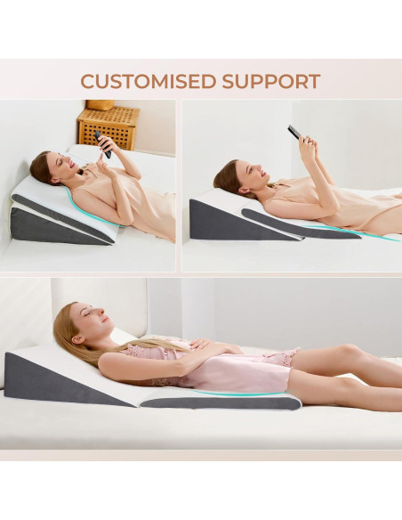 Almohada Wedge Ajustable Vekkia 2-Pack Espuma Viscoelástica