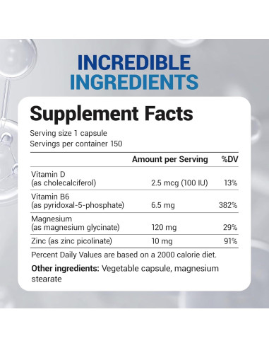 Suplemento de Magnesio Glicinato Dr. Berg 150 Caps