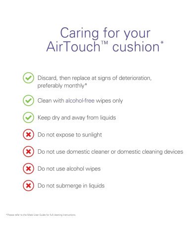 Cojín ResMed AirTouch F20 Grande Espuma Viscoelástica