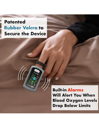 Monitor de Oxígeno EMAY Bluetooth con App y Memoria 72h
