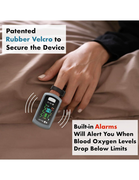 Monitor de Oxígeno EMAY Bluetooth con App y Memoria 72h