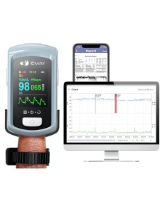 Monitor de Oxígeno EMAY Bluetooth con App y Memoria 72h
