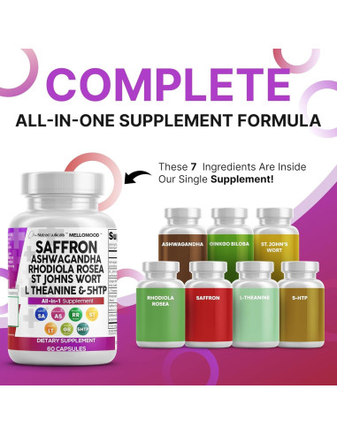 Suplemento de Azafrán Clean Nutraceuticals 60 cápsulas