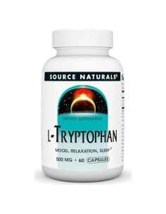 L-Triptófano Source Naturals 500mg 60 Cápsulas Veganas