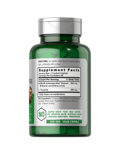 Suplemento Vegano Horbaach KSM-66 Ashwagandha 600mg 60 Tabletas 2