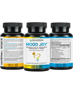 Suplemento Mood Joy Trio Nutrition 60 Cápsulas 5-HTP Ashwagandha 2