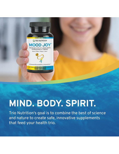 Suplemento Mood Joy Trio Nutrition 60 Cápsulas 5-HTP Ashwagandha