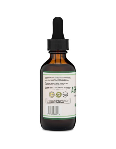 Gotas Orgánicas de Ashwagandha Double Wood 60ml 1200mg