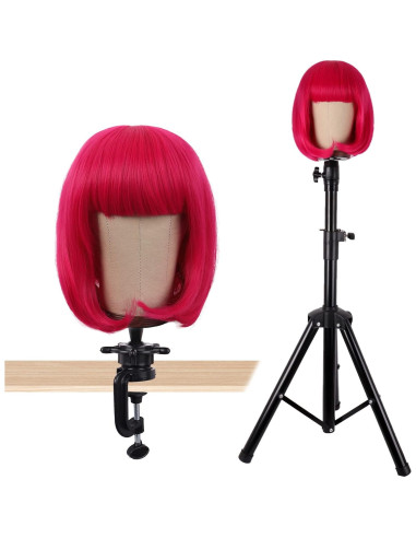 Cabeza de Peluca MapofBeauty 53.34 cm Corcho y Lienzo