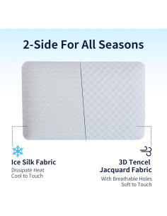 Hcore Almohada Ultra Fina 6.99 cm Espuma de Memoria 2