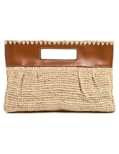 Clutch de Cuero STAUND Lena para Mujeres 30x15cm Natural
