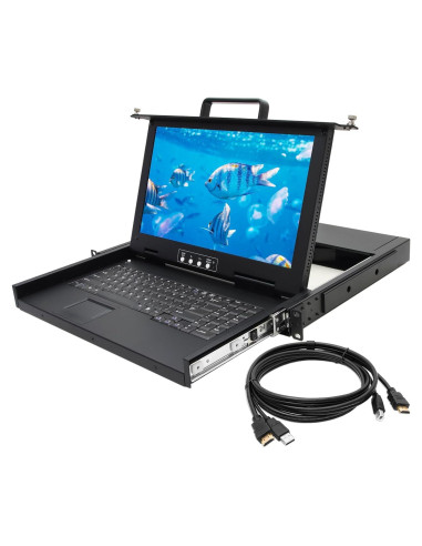 Consola KVM Montaje en Rack 1U Kinan 15.6" HDMI 1080P