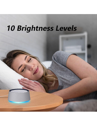 Máquina de Ruido Blanco LazyNight con 30 Sonidos y Luz Nocturna