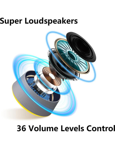 Máquina de Ruido Blanco LazyNight con 30 Sonidos y Luz Nocturna
