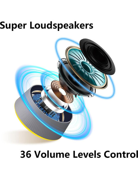 Máquina de Ruido Blanco LazyNight con 30 Sonidos y Luz Nocturna
