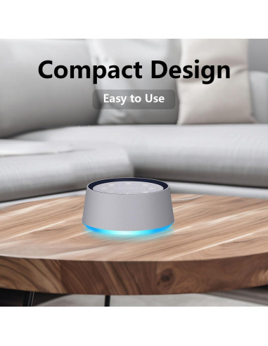 Máquina de Ruido Blanco LazyNight con 30 Sonidos y Luz Nocturna