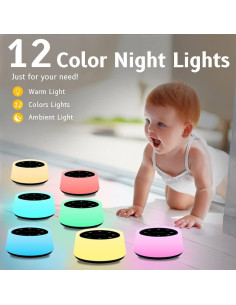 Máquina de Sonido ColorsNoise con 30 Sonidos y Luz Nocturna 2