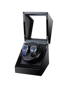 Kalawen Reloj Winder Doble Automático para Rolex Negro