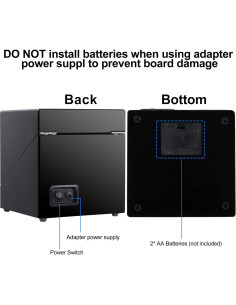 Kalawen Reloj Winder Doble Automático para Rolex Negro 2