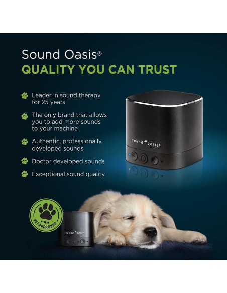 Máquina de Sonido para Mascotas Sound Oasis BST-80-20P, 20 Sonidos Calmantes