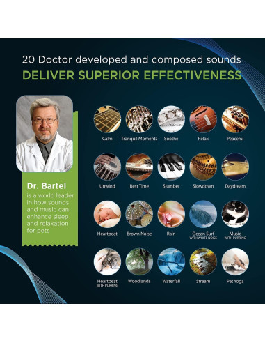Máquina de Sonido para Mascotas Sound Oasis BST-80-20P, 20 Sonidos Calmantes