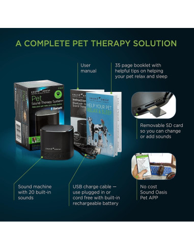 Máquina de Sonido para Mascotas Sound Oasis BST-80-20P, 20 Sonidos Calmantes