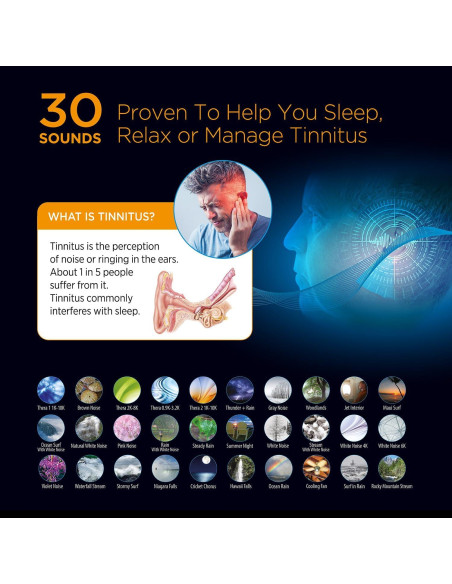 Máquina de Ruido Blanco ADCO Sound Oasis - Terapia Tinnitus Máquina de Ruido Blanco ADCO Sound Oasis - Terapia Tinnitus