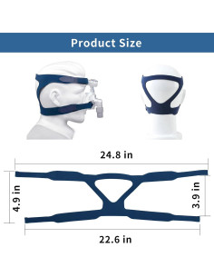 Arnés CPAP Universal COONLINE Gel Completo Azul 14.5x9.1cm 2