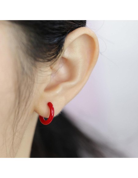 12 Pares Retenedores de Oreja Antialérgicos Melimarry Unisex