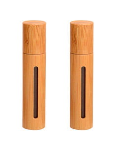 2 Botellas de Rodillo de Bambú 10ml Teensery para Aceites