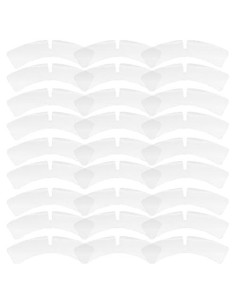 100 Soportes de Cuello de Plástico Haohaiblooms Transparentes