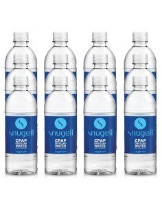 Agua Destilada Snugell para CPAP - Paquete de 12 Botellas 500ml