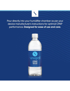 Agua Destilada Snugell para CPAP - Paquete de 12 Botellas 500ml 2