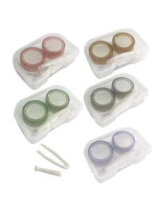 Estuches para Lentes de Contacto Howinn 5 PCS - Coloridos y Portátiles