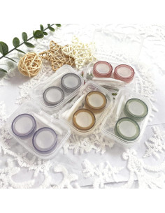 Estuches para Lentes de Contacto Howinn 5 PCS - Coloridos y Portátiles 2