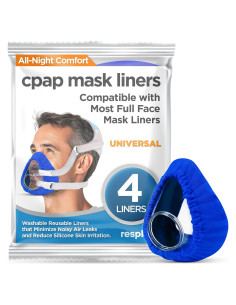 Forros de máscara CPAP Resplabs - Paquete de 4 reutilizables