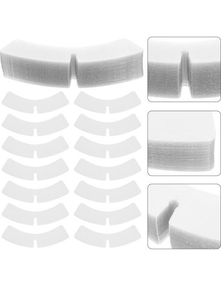 100 Soportes de Cuello de Plástico Haohaiblooms Transparentes