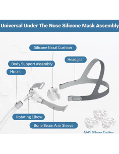 Kit de Almohadillas Nasales OWILIWO P10 con Arnés y Tubo 2