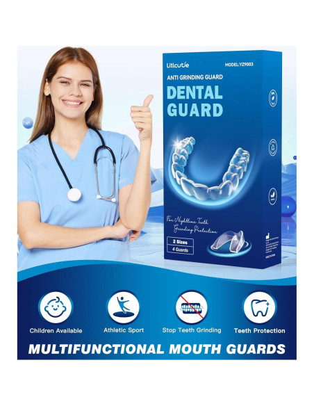 Protector Bucal Reutilizable Litlcutie 4 Paquete 2 Tamaños