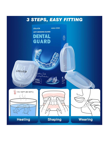 Protector Bucal Reutilizable Litlcutie 4 Paquete 2 Tamaños