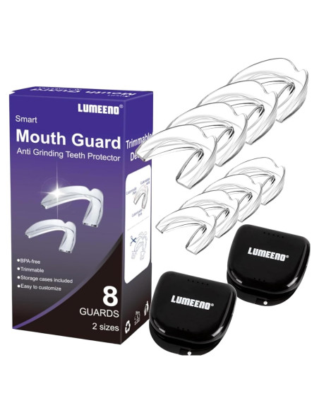 Protector Bucal Lumeeno para Rechinar Dientes - 8 Piezas