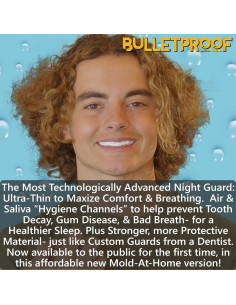 Protector Bucal Delgado Bulletproof para Bruxismo TMJ - Blanco 2