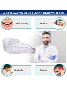 Guardia Bucal GlorySmile para Bruxismo - 8 Moldeables 2