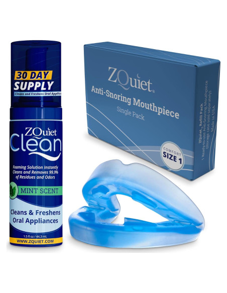 Dispositivo Antironquidos ZQuiet Confort 1 + Limpiador 1.5 oz