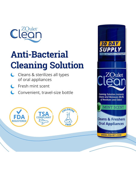 Dispositivo Antironquidos ZQuiet Confort 1 + Limpiador 1.5 oz