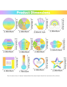 12 Etiquetas Sensoriales Antiestrés Heyiminy - Calmantes 2