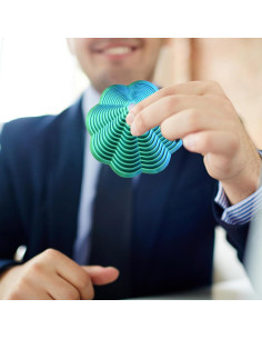 Juguete Antiestrés Fractal Hexágono Mydhall Verde 10 cm 2