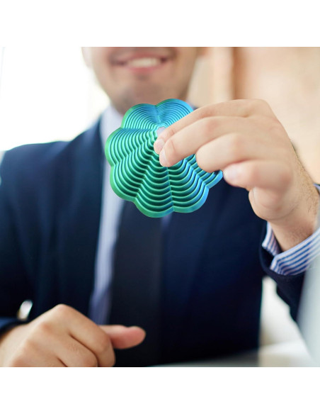 Juguete Antiestrés Fractal Hexágono Mydhall Verde 10 cm