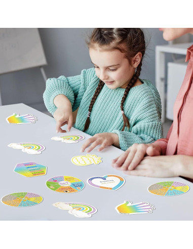 12 Etiquetas Sensoriales Antiestrés Heyiminy - Calmantes